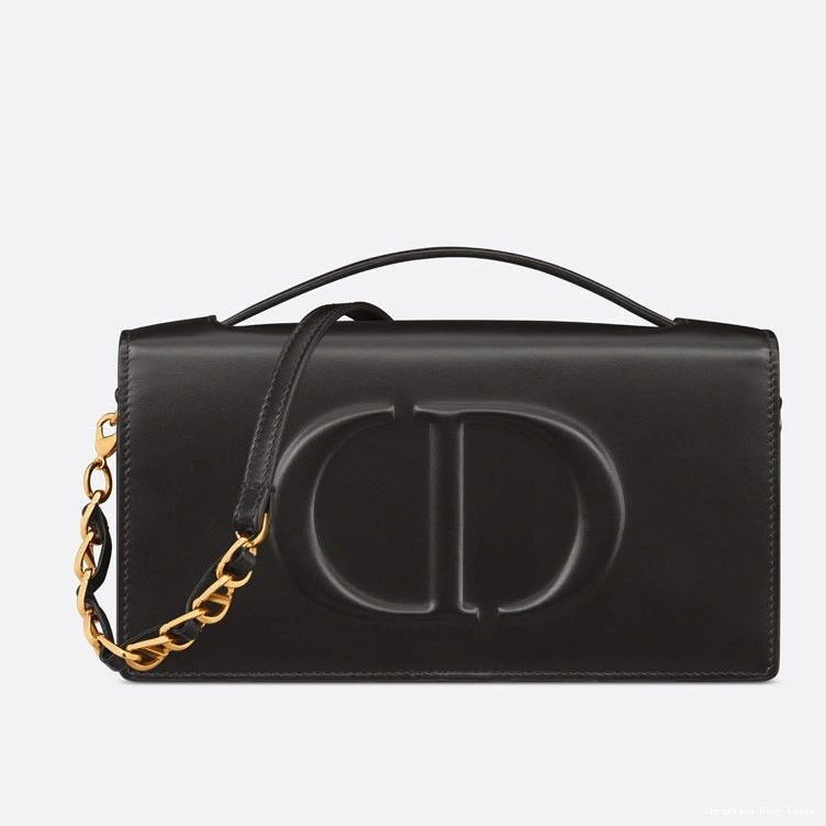 Cheap Dior Signature Black Bag Mini Calfskin CD 0715 Luxury